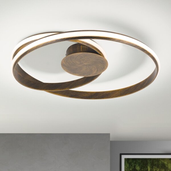 Orion DL 7-638-LED Stmievateľné stropné svietidlo CIRCUS LED/30W/230V hnedá/patina