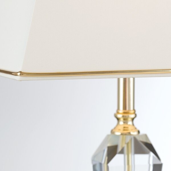 Orion LA 4-1201 - Krištáľová stolná lampa VERONIQUE 1xE27/60W/230V krémová/číra
