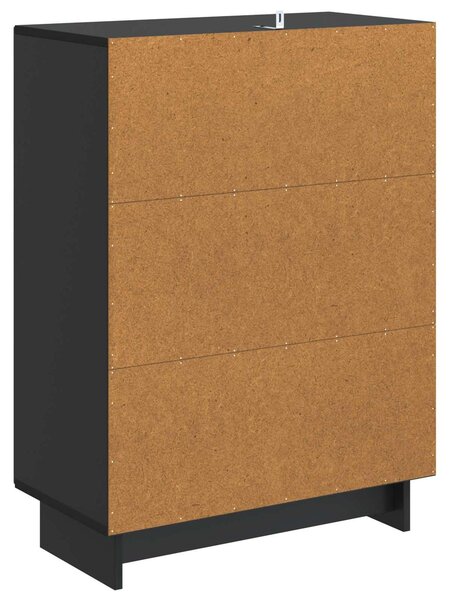 Servírovacia skriňa Čierna 66 x 34,5 x 90 cm Kompozitné drevo