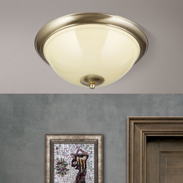Orion DL 7-677/50-Stropné svietidlo AUSTRIAN OLD LAMP 3xE27/60W/230V bronz/béžová