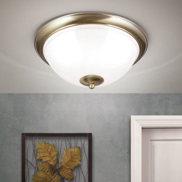 Orion DL 7-677/50 - Stropné svietidlo AUSTRIAN OLD LAMP 3xE27/60W/230V bronz/biela