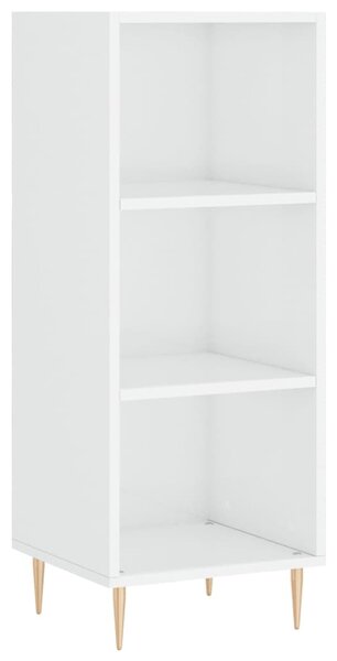 Komoda lesklá biela 34,5x32,5x90 cm kompozitné drevo