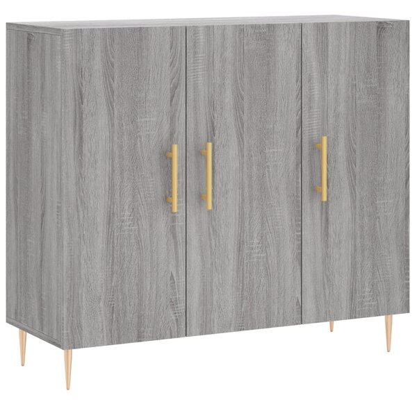 Komoda sivý dub sonoma 90x34x80 cm kompozitné drevo