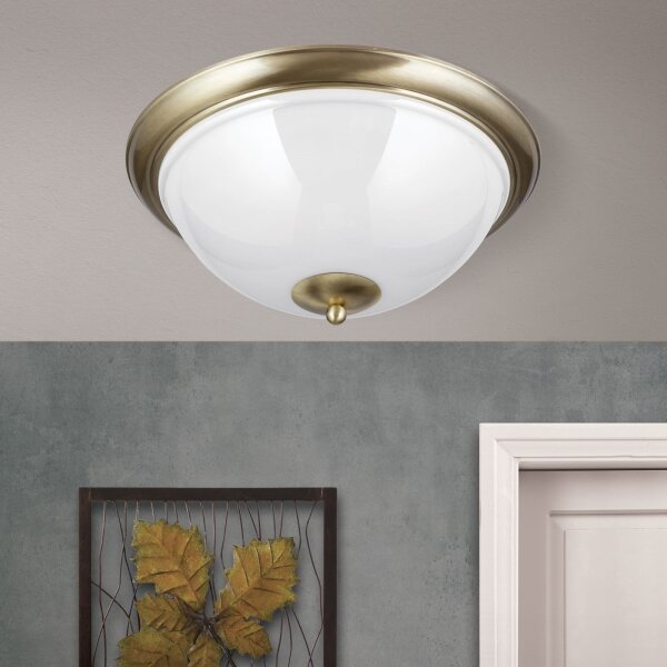 Orion DL 7-677/50 - Stropné svietidlo AUSTRIAN OLD LAMP 3xE27/60W/230V bronz/biela