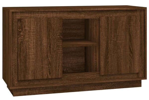 Komoda hnedý dub 102x35x60 cm spracované drevo