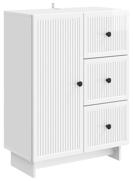 Servírovacia skriňa Biela s vysokým leskom 66 x 34,5 x 90 cm