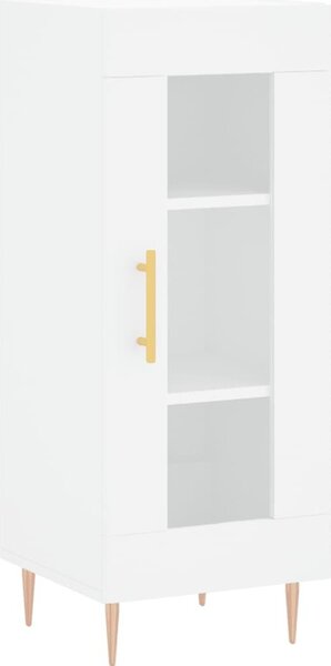 Komoda biela 34,5x34x90 cm spracované drevo