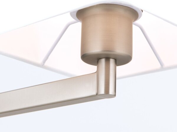Orion LA 4-1209/1 - Stolná lampa CARLTON 1xE27/40W/230V biela/matný chróm