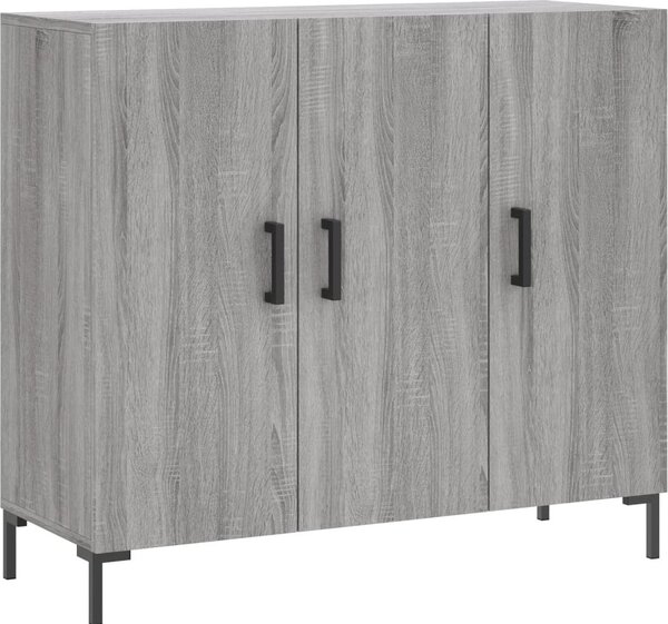 Komoda sivý dub sonoma 90x34x80 cm kompozitné drevo