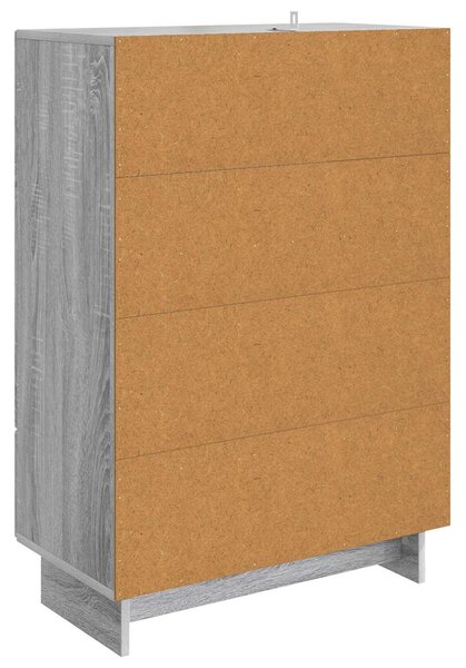 Servírovacia skriňa Sivá Sonoma 66 x 34,5 x 95 cm