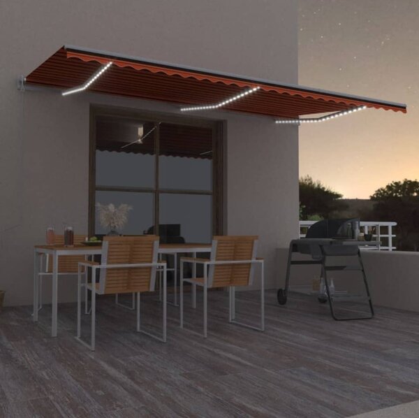 Maison Exclusive – Elektrická markíza s LED osvetlením a senzorom, rozmer 6 x 3 metre