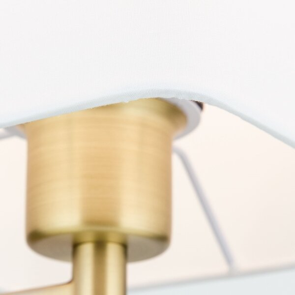 Orion Stl 12-1187/1 - Stojacia lampa CARLTON 1xE27/40W/230V biela/zlatá