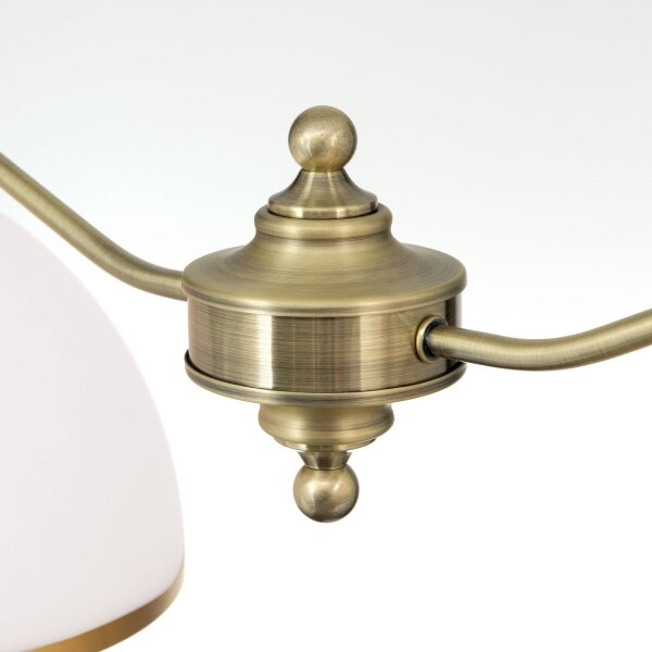 Orion HL 6-1810/2 - Luster na reťazi OLD LAMP 2xE27/40W/230V biela/mosadz