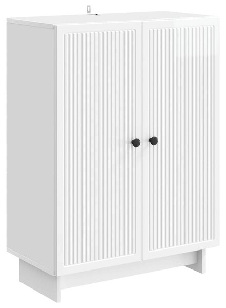 Servírovacia skriňa Biela s vysokým leskom 66 x 34,5 x 90 cm