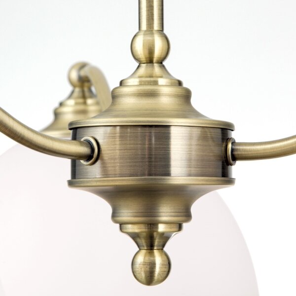 Orion LU 1838/3 - Luster na reťazi OLD LAMP 3xE27/40W/230V biela/mosadz