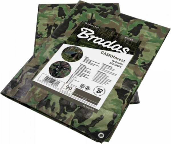 Maskovacia plachta 1,5 x 2,4 m - camoforest, 90, Bradas