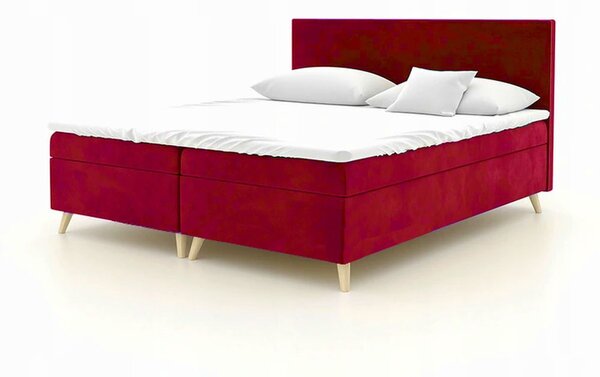 Čalúnená posteľ BLAIRE - 180x200, červená