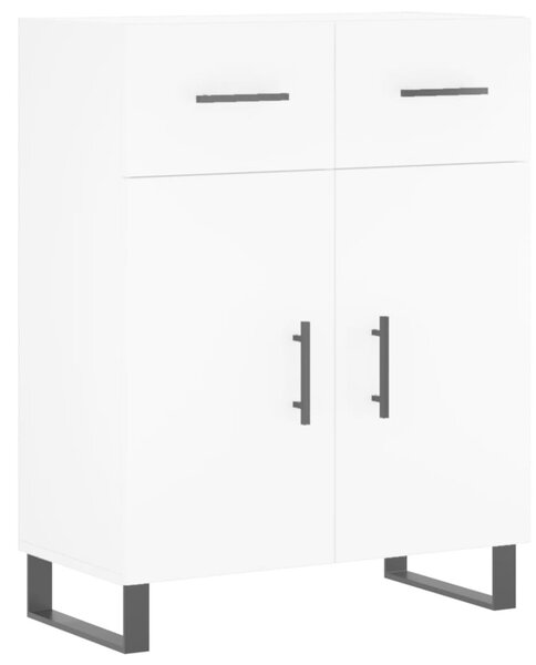 Komoda biela 69,5x34x90 cm kompozitné drevo