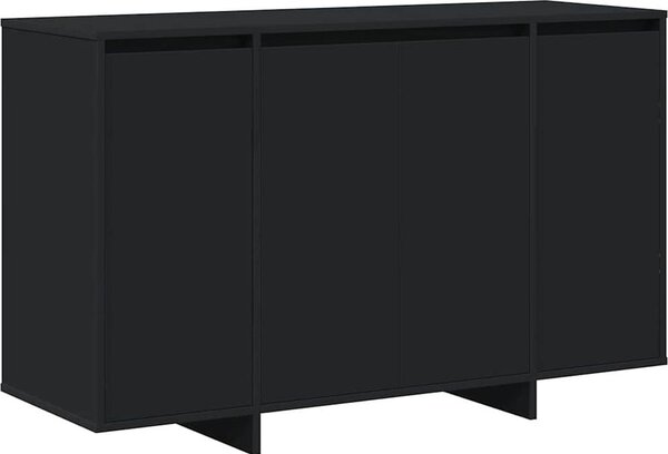 Servírovacia skriňa Čierna 120 x 41 x 75 cm Kompozitné drevo