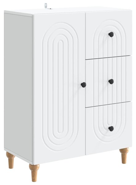 Servírovacia skriňa Biela 66 x 34,5 x 90 cm Kompozitné drevo
