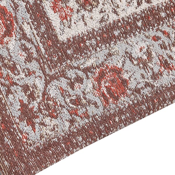 Koberec viacfarebný bavlna polyester 80 x 150 cm kvetovaný vzor tradičný vintage bytový doplnok
