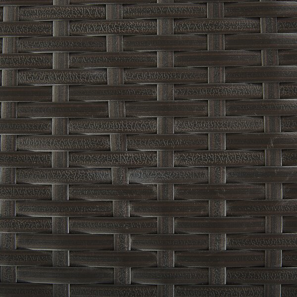 Vonkajší úložný box hnedý umelý ratan 126 x 46 cm záhradný box na vankúše moderný štýl terasa záhrada