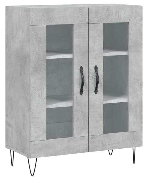 Komoda betónovo sivá 69,5x34x90 cm kompozitné drevo