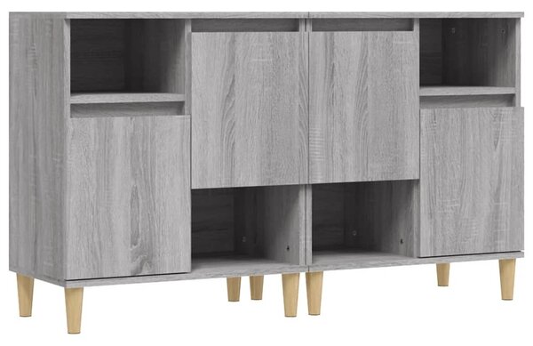 Komody 2 ks sivý dub sonoma 60x35x70 cm kompozitné drevo
