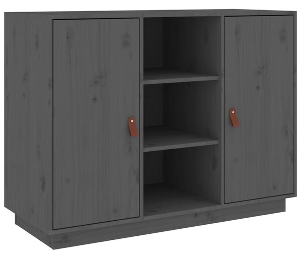 Komoda sivá 100x40x75 cm borovicový masív