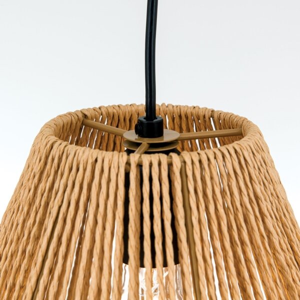 Orion HL 6-1812/1 - Luster na lanku JUNGLE 1xE27/40W/230V pr. 31 cm konope