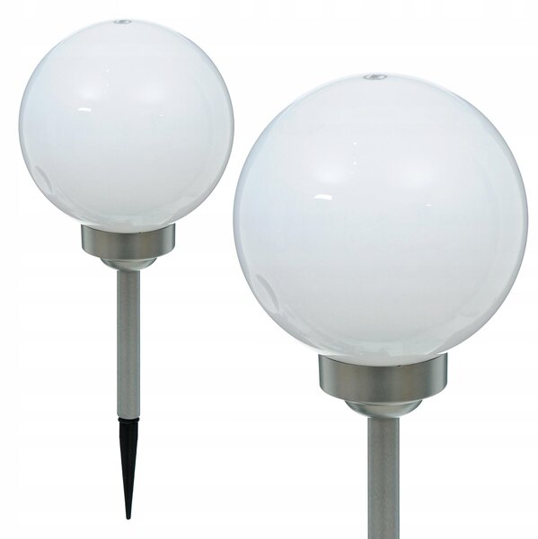 Solárne svietidlo KULA, 20 cm, vhodné do záhrady, 4 LED diódy, senzor, vonkajšie použitie, krytie IP44