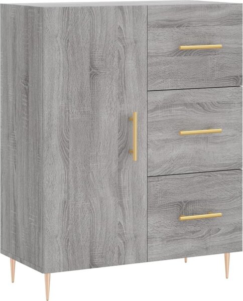 Komoda sivý dub sonoma 69,5x34x90 cm kompozitné drevo