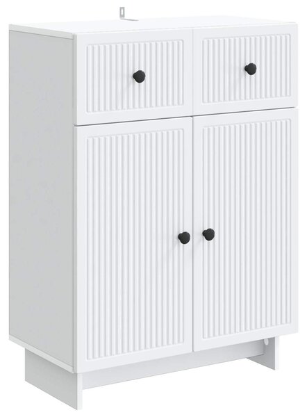 Servírovacia skriňa Biela 66 x 34,5 x 90 cm Kompozitné drevo