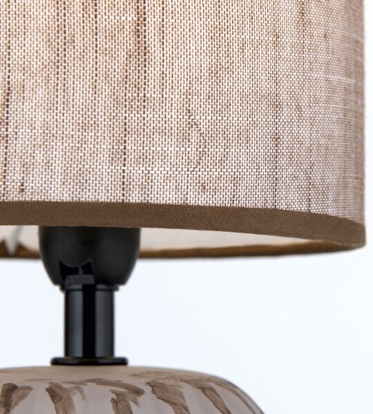 Orion LA 4-1224/1 - Stolná lampa PINIA 1xE14/25W/230V keramika béžová/šedá