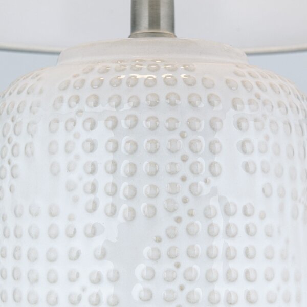 Orion LA 4-1227 - Stolná lampa CORAL 1xE27/40W/230V keramika/biela