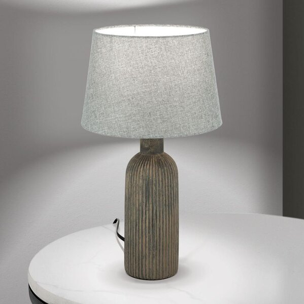 Orion LA 4-1226 - Stolná lampa ORCHID 1xE27/40W/230V keramika hnedá/šedá