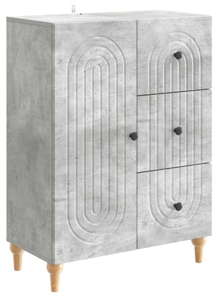 Servírovacia skriňa so zásuvkou Betónovo sivá 66 x 34,5 x 90 cm