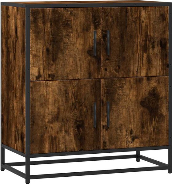 Komoda dymový dub 68x35x76 cm kompozitné drevo