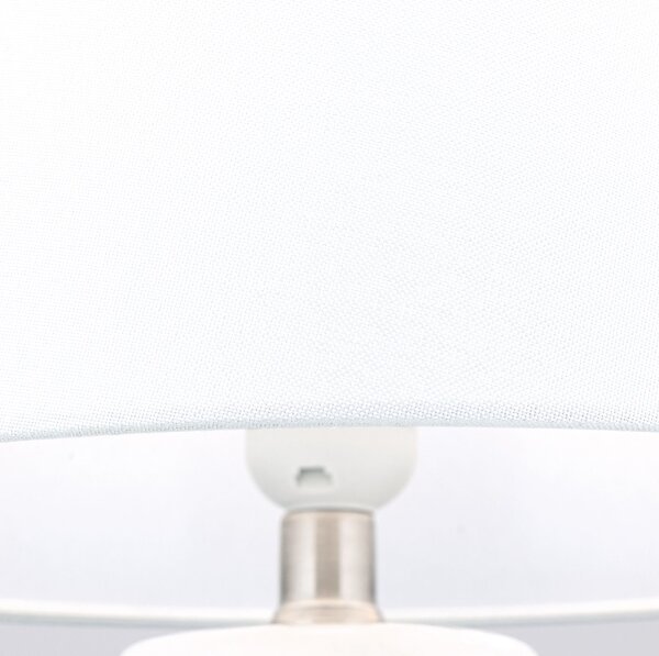 Orion LA 4-1227 - Stolná lampa CORAL 1xE27/40W/230V keramika/biela