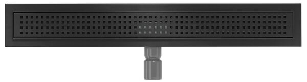 MAXMAX Sprchový žľab maxmax SQUARES BLACK - čierny