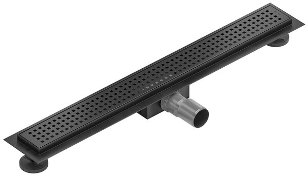 MAXMAX Sprchový žľab maxmax SQUARES BLACK - čierny
