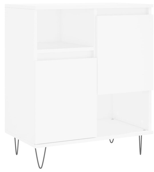 Komoda biela 60x35x70 cm spracované drevo