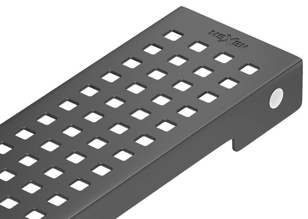MAXMAX Sprchový žľab maxmax SQUARES BLACK - čierny