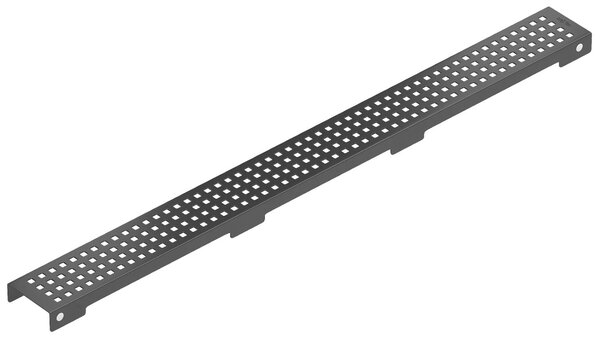 MAXMAX Sprchový žľab maxmax SQUARES BLACK - čierny