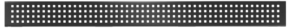 MAXMAX Sprchový žľab maxmax SQUARES BLACK - čierny