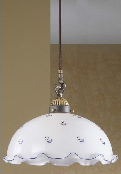 Kolarz 731.30.25 - Luster na lanku NONNA 1xE27/75W/230V modrá