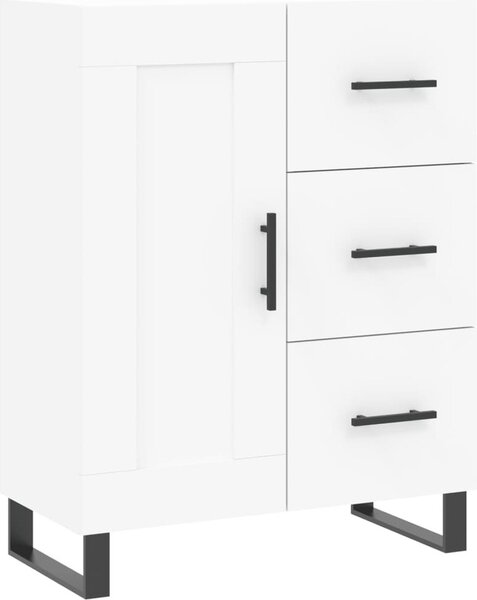 Komoda biela 69,5x34x90 cm kompozitné drevo