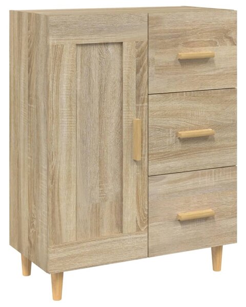 Komoda vo farbe dubu sonoma 69,5x34x90 cm spracované drevo