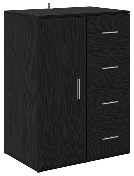 Servírovacia skriňa Čierny dub 59 x 39 x 80 cm Kompozitné drevo