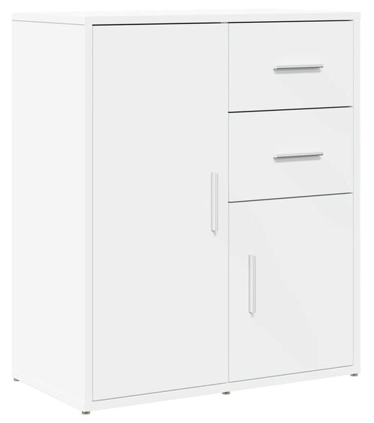 Komoda biela 60x31x70 cm kompozitné drevo